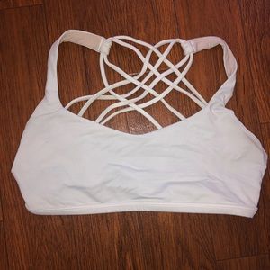 Lululemon White Sports Bra